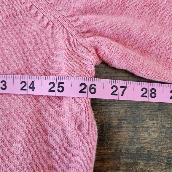 Vineyard Vines Men's Pink Cashmere Cotton Blend Quarter Zip Sweater, 2XL Preppy - Picture 7 of 8